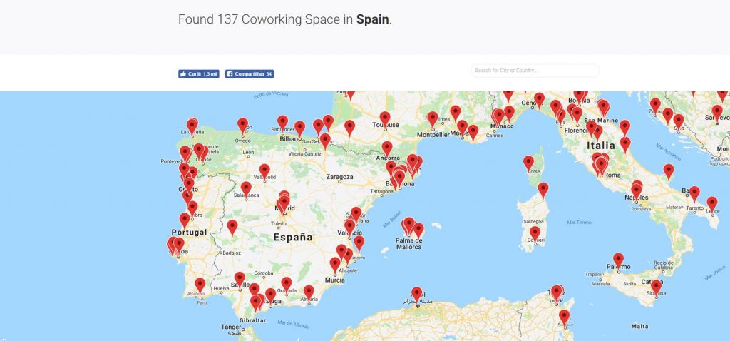 CoWorking-Mapa-España-2018