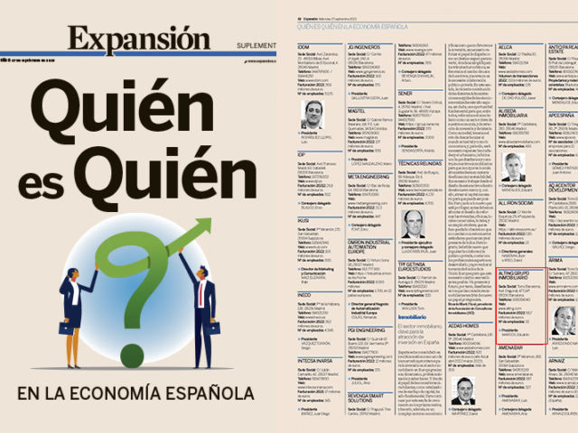 Alting en el suplemento Quién es Quién en la Economía española del diario Expasión 2023